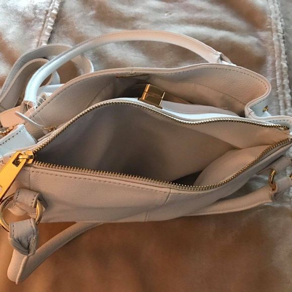 Audrey Brooke NWT Luscious white Leather Sachel. MOVING! - Picture 4 of 7
